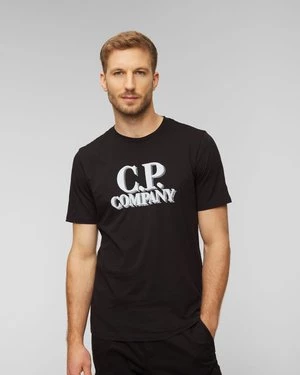 Czarny T-shirt Męski C.p. Company CP Company