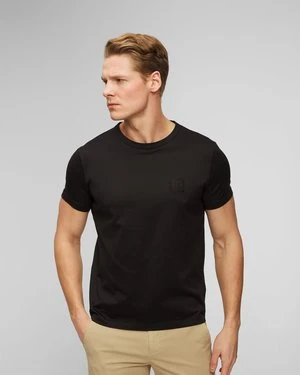 Czarny T-shirt męski Dondup