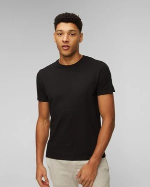 Czarny T-shirt męski Dondup