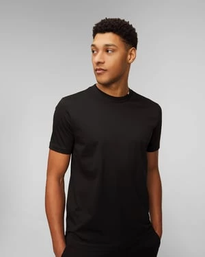 Czarny T-shirt Męski Hugo Boss Tiburt