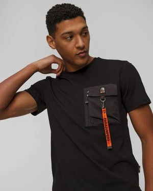 Czarny T-shirt Męski Parajumpers Mojave