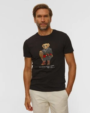 Czarny T-shirt Męski Polo Ralph Lauren