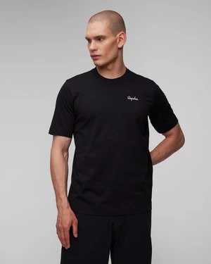 Czarny T-shirt Męski Rapha Logo