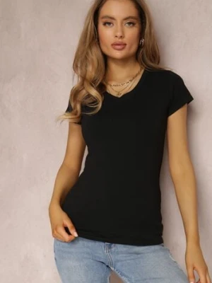 Czarny T-shirt Mirasura glo-story