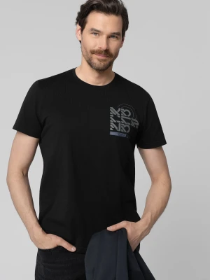 Czarny t-shirt T-RINE Volcano