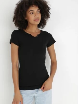 Czarny T-shirt Thonilacia glo-story