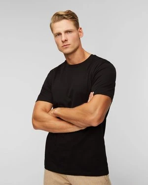 Czarny T-shirt W Monogramy Hugo Boss Tiburt