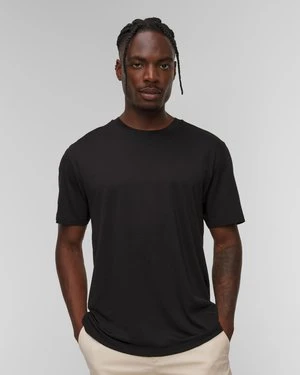 Czarny T-shirt Wełniany Męski Bogner Liam