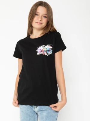 T-shirt dziewczęcy z nadrukiem Reporter