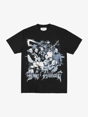 Czarny T-shirt ZIP Tribute2 Bawełniany Label