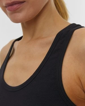 Czarny Tank Top Racerback Damski Deha