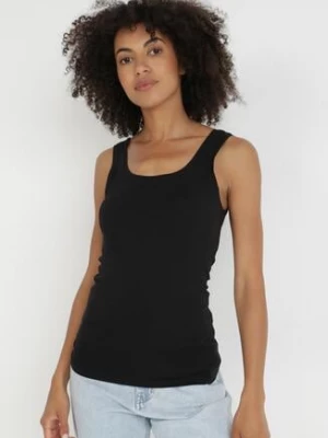 Czarny Top Bawełniany Alethionis glo-story