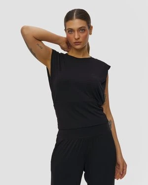 Czarny Top Z Wiskozy Damski Deha