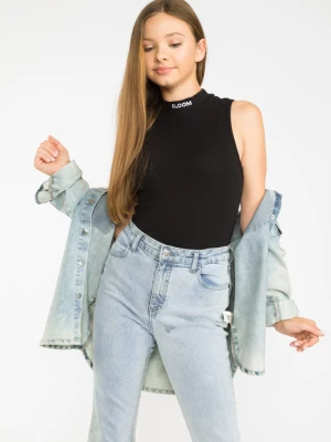 Czarny top ze stójką BLOOM Reporter