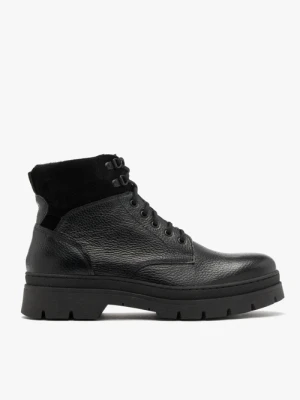 Czarny trzewik męski Ryłko