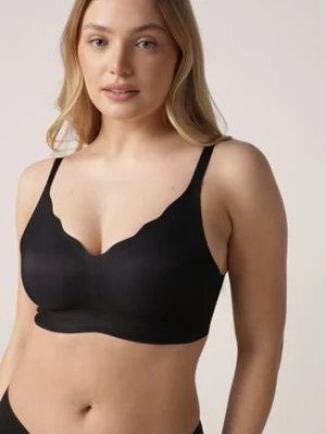 Czarny Usztywniany Biustonosz Bezszwowy Bez Fiszbin Pretiona love magnolia