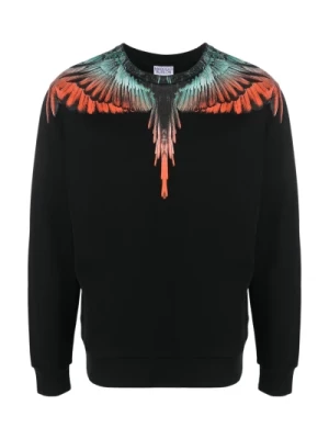 Czarny Wings Sweter Marcelo Burlon