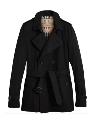 Czarny Wodoodporny Trenchcoat Burberry