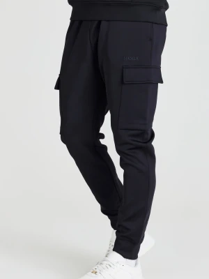 Czarny wystawa spodni mankietowych SikSilk