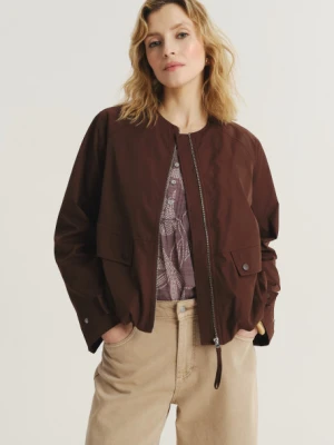 Czekoladowa kurtka typu bomber Greenpoint
