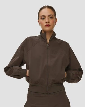 Czekoladowa Lekka Kurtka Damska Deha