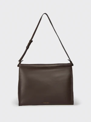 CZEKOLADOWA SKÓRZANA TORBA LIVIANA CONTI