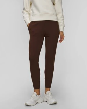 Czekoladowe Spodnie Dresowe Damskie Varley The Slim Cuff Pant 27.5