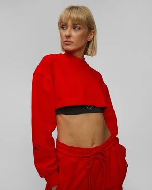 Zdjęcie produktu Czerwona Bluza Damska Adidas By Stella Mccartney Crop