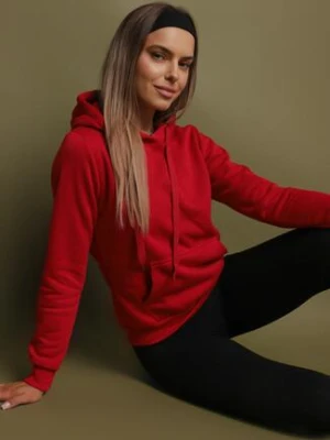 Czerwona Bluza z Kapturem Kasseia jstyle