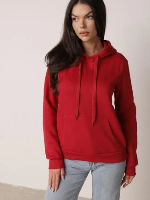 Czerwona Bluza z Kapturem Kasseia jstyle