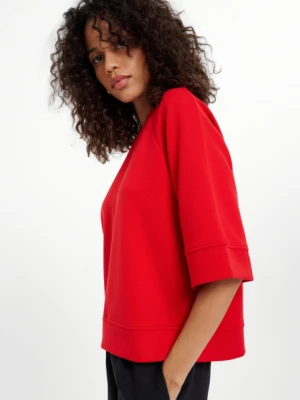 Czerwona bluza z rękawem 3/4 Greenpoint