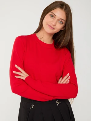 Czerwona bluzka z długim rękawem Reporter