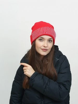 Czerwona damska czapka Shelvt