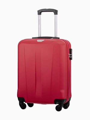 Czerwona kabinowa walizka na czterech kołach Puccini