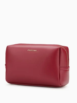 Czerwona kosmetyczka prostokątna  Puccini