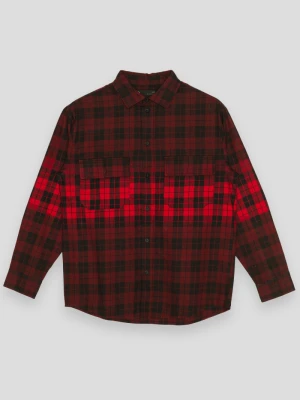 Czerwona koszula w kratę Reporter