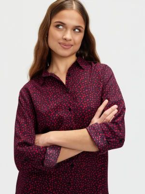 Czerwona koszula z nadrukiem Top Secret