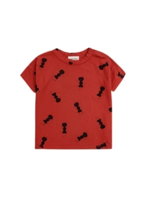 Czerwona Koszulka dla Dzieci z Motywem Mrówek Bobo Choses