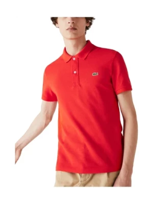 Czerwona Koszulka Polo Slim Fit Lacoste