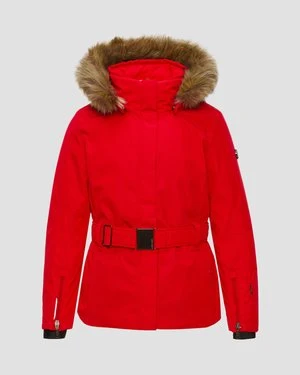 Czerwona Kurtka Narciarska Dziewczęca Poivre Blanc Joana