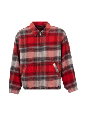 Czerwona kurtka Ombre Plaid Blouson Noma t.d.