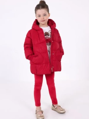 Czerwona pikowana kurtka dziewczęca zimowa Mayoral