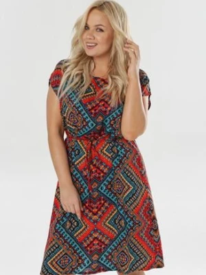 Czerwona Sukienka Malithera j&x