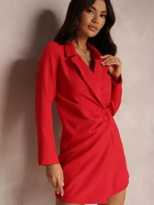 Czerwona Sukienka Semiche