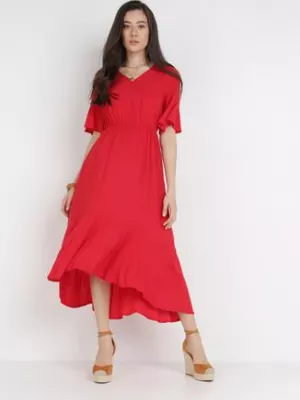 Czerwona Sukienka Stamorus cflo
