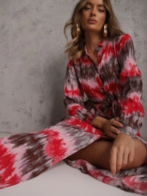 Czerwona Sukienka Thronanthe R&f Fashion