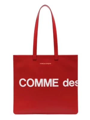 Czerwona torba z logo Comme des Garçons