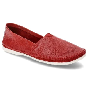 Zdjęcie produktu Czerwone Baleriny Maciejka Wygodne Obuwie Damskie