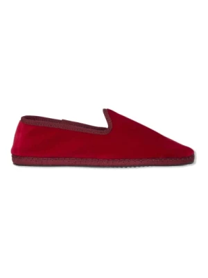 Czerwone buty damskie z aksamitu Gallo