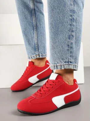 Czerwone Sneakersy w Stylu Kultowych Tenisówek Virritia c'm paris